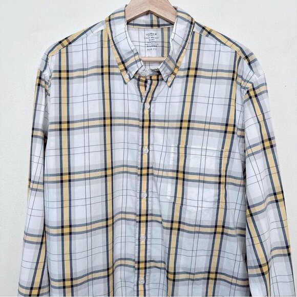 J.crew Mens XL Plaid Light Weight Slim Fit Shirt - Picture 2 of 12